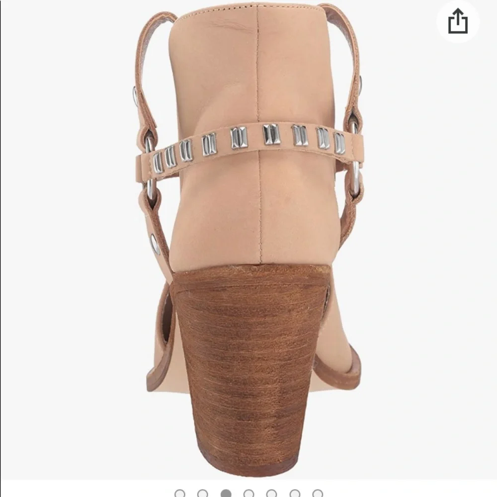 Chinese Laundry Tan Cutout Ankle Boot with Studded Strap